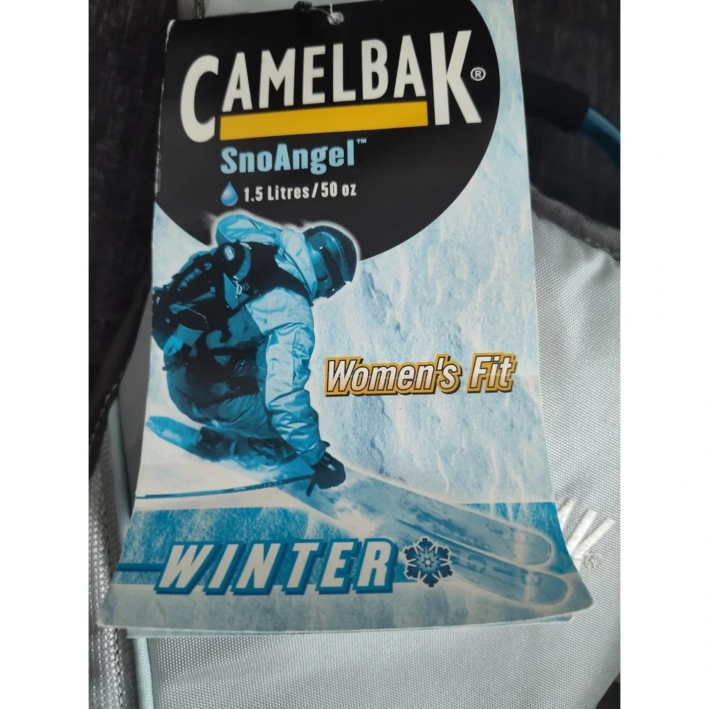 CamelBak SnoAngel Womens Hydration Pack 1.5L 50oz Silver Aqua Winter Ski/board